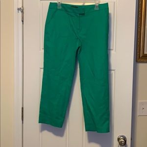 Valerie bertinelli green crop pants size 10